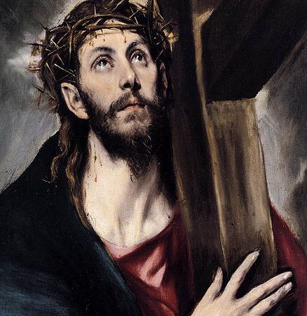 1580 El Greco - Jesús abrazando la Cruz